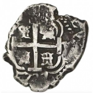 Аверс монеты Боливия, 2 реала, 1725-1727