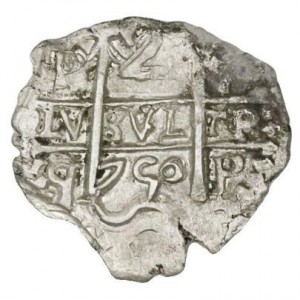 Реверс монеты Боливия, 2 реала, 1747-1760