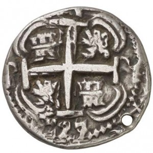 Аверс монеты Боливия, 4 реала, 1725-1727