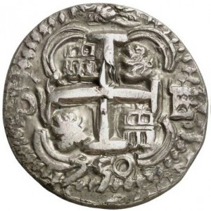 Аверс монеты Боливия, 8 реалов, 1747-1760