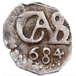 Аверс монеты Боливия, ½ реала, 1668-1701