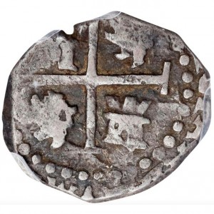 Реверс монеты Боливия, ½ реала, 1668-1701