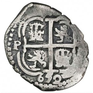 Реверс монеты Боливия, 1 реал, 1652-1666