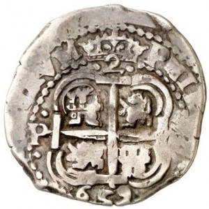Аверс монеты Боливия, 2 реала, 1652-1666