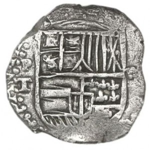 Реверс монеты Боливия, 4 реала, 1598-1621
