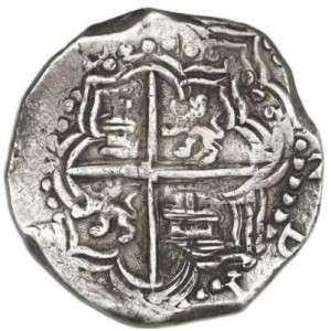 Аверс монеты Боливия, 8 реалов, 1598-1621