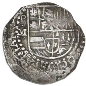 Реверс монеты Боливия, 8 реалов, 1598-1621