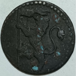 Аверс монеты Болонья, 1 кваттрино, 1721-1723