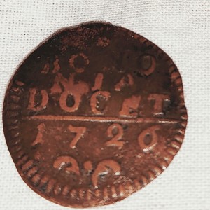 Реверс монеты Болонья, 1 кваттрино, 1724-1730