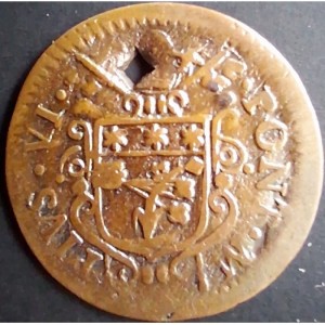 Аверс монеты Болонья, 1 кваттрино, 1778-1779