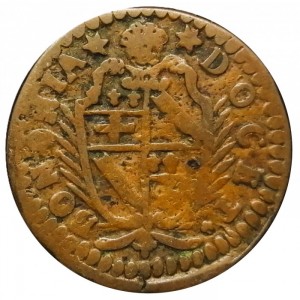 Аверс монеты Болонья, ½ байокко, 1709-1715
