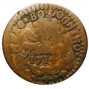 Реверс монеты Болонья, ½ байокко, 1709-1715