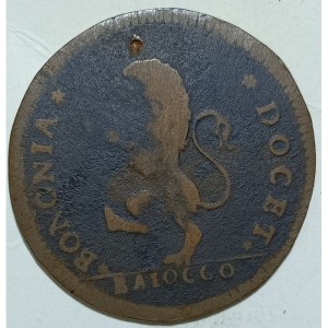 Аверс монеты Болонья, 1 байокко, 1795-1796