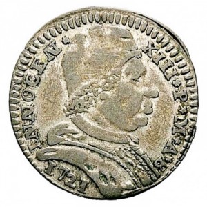 Аверс монеты Болонья, 4 болоньино, 1721-1724
