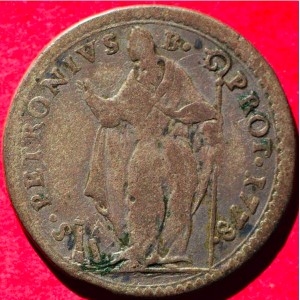 Реверс монеты Болонья, 4 болоньино, 1778