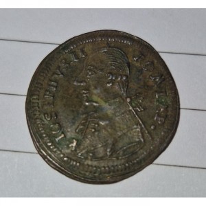 Аверс монеты Болонья, 5 болоньино, 1796