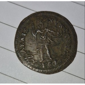 Реверс монеты Болонья, 5 болоньино, 1796