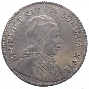 Аверс монеты Болонья, 1 скудо, 1756