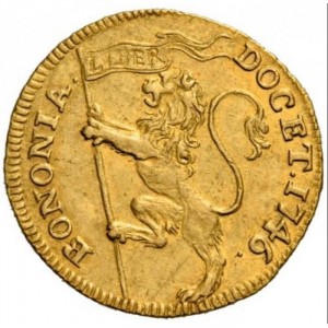 Реверс монеты Болонья, 1 цехин, 1746