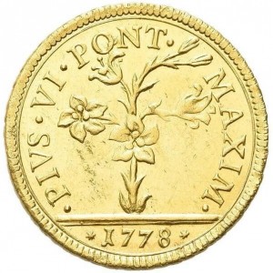 Аверс монеты Болонья, 1 доппия, 1778-1785