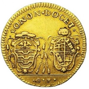 Реверс монеты Болонья, 1 доппия, 1786-1792