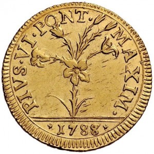 Аверс монеты Болонья, 1 доппия, 1787-1788