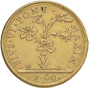 Аверс монеты Болонья, 2 доппии, 1778-1781
