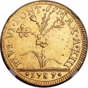 Аверс монеты Болонья, 2 доппии, 1786-1787