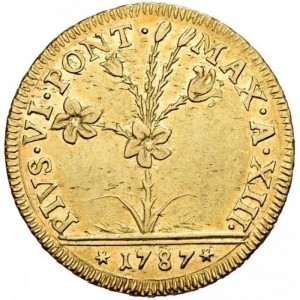 Аверс монеты Болонья, 2 доппии, 1787-1796