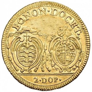 Реверс монеты Болонья, 2 доппии, 1787-1796