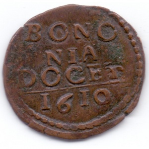 Реверс монеты Болонья, 1 кваттрино, 1607-1620