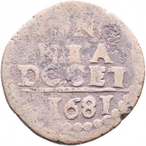Реверс монеты Болонья, 1 кваттрино, 1677-1689