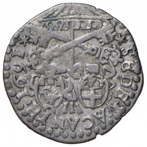 Реверс монеты Болонья, 2 болоньино, 1691, Sede Vacante