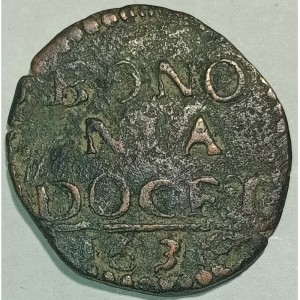 Реверс монеты Болонья, 1 кваттрино, 1624-1642