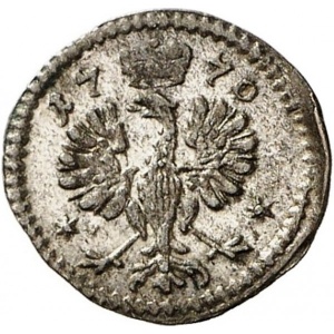 Реверс монеты Бранденбург-Ансбах, 1 пфенниг, 1770-1774