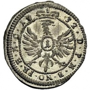 Реверс монеты Бранденбург-Ансбах, 1 крейцер, 1732-1745