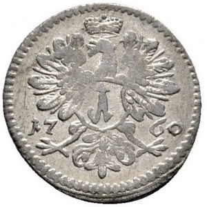 Реверс монеты Бранденбург-Ансбах, 1 крейцер, 1759-1763