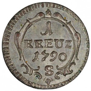 Реверс монеты Бранденбург-Ансбах, 1 крейцер, 1780-1791