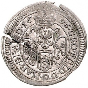 Аверс монеты Бранденбург-Ансбах, 2 крейцера, 1696