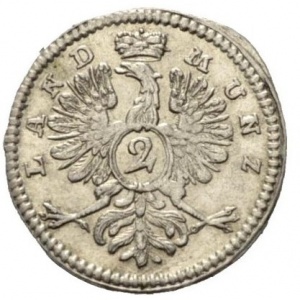 Реверс монеты Бранденбург-Ансбах, 2 крейцера, 1760