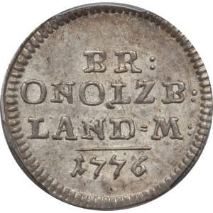 Реверс монеты Бранденбург-Ансбах, 2½ крейцера, 1767-1779