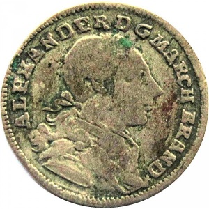 Аверс монеты Бранденбург-Ансбах, 2½ крейцера, 1779-1785