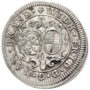 Аверс монеты Бранденбург-Ансбах, 4 крейцера, 1715