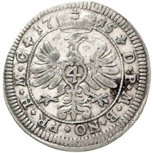 Реверс монеты Бранденбург-Ансбах, 4 крейцера, 1715
