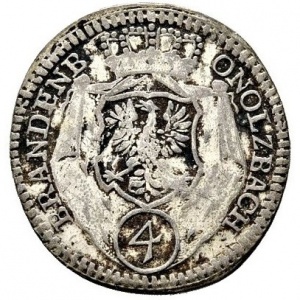 Реверс монеты Бранденбург-Ансбах, 4 крейцера, 1760