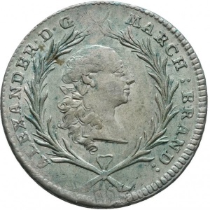 Аверс монеты Бранденбург-Ансбах, 20 крейцеров, 1764