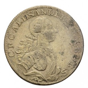 Аверс монеты Бранденбург-Ансбах, ⅙ талера, 1757