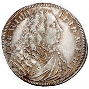 Аверс монеты Бранденбург-Ансбах, 30 крейцеров, 1735-1736