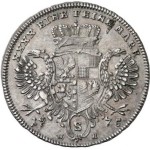 Реверс монеты Бранденбург-Ансбах, ¼ талера, 1775