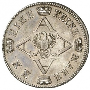 Реверс монеты Бранденбург-Ансбах, ½ талера, 1760